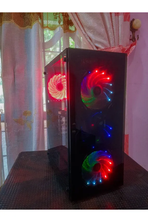 🔻Intel(R) Core(TM) i5 CPU 
🔻Gamming Casing with 4 RGB Fans 
🔻RAM 4GB
🔻128 SSD 
🔻NVIDIA GeForce 9800 GT 1GB (VRAM)
🔻ASUS P7P55D Motherboar